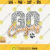 Go Cougars Svg School Spirit Cougar Pride Cheer Png Cougars Paw Football Svg Basketball Cut File for Cricut Volleyball Cougars Shirt Design Design 158