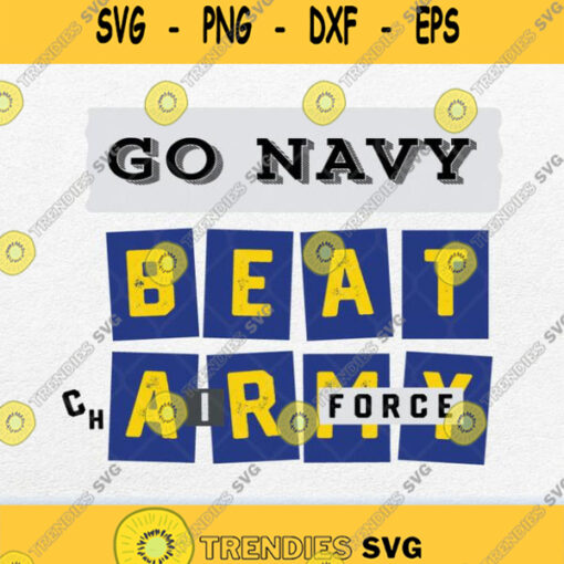 Go Navy Beat Air Force Chair Force Svg Png