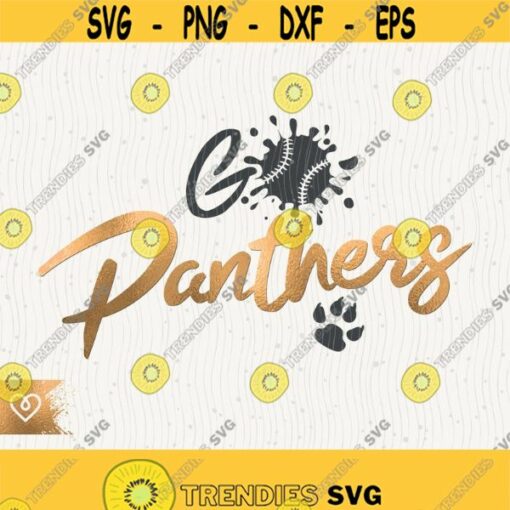Go Panthers Svg Baseball Panthers School Spirit Svg Panther Pride Png Panthers Baseball Team Svg School Cheer Cricut Svg Panther Pride Design 334