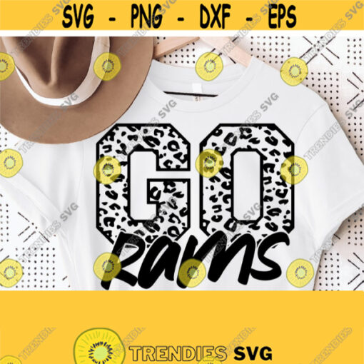 Go Rams Leopard Svg Go Rams Svg Rams Mascot Svg Rams Cut File Football Basketball Baseball Volleyball Mom Shirt Svg Design 1581