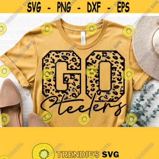 Go Steelers Svg Steelers Shirt Svg Steelers Mascot Svg Leopard Cheetah Svg Print File Steelers Cut File High School Team SvgPngEps Design 1470