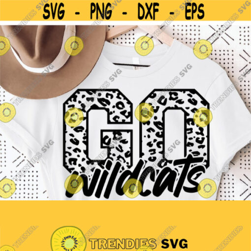 Go Wildcats Leopard Svg Go Wildcats Svg Wildcats Mascot SvgWildcats Cut File Football Basketball Baseball Volleyball Mom Shirt Svg Design 1518