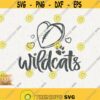 Go Wildcats Svg School Spirit Png Football Cheer Wildcat Pride Svg Football Wildcats Paw Team Svg Cricut Instant Download T Shirt Design Design 159