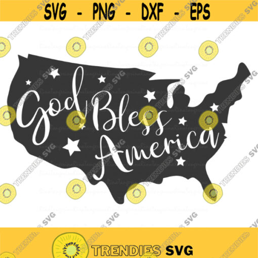 God Bless America svg America svg memorial day svg png dxf Cutting files Cricut Cute svg designs card Design 736
