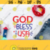 God Bless The USA Svg Independence Day Svg Svg Dxf Eps Png Silhouette Cricut Cameo Digital Merica Svg Freedom Svg Patriotic Svg Design 721