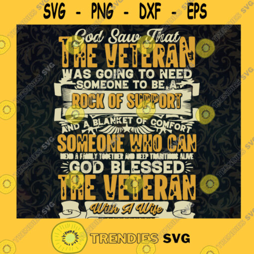 God Bless The Veteran Svg Rock Of Suppory Svg God Bless American Svg