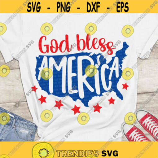 God bless America SVG 4th of July SVG Patriotic SVG Fourth of July cut files