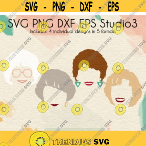 Golden Girls Hair SVG Cut Files Golden Girls Design Sophia Dorothy Blanche Rose SVG Digital Download svg dxf png eps studio3Design 15.jpg