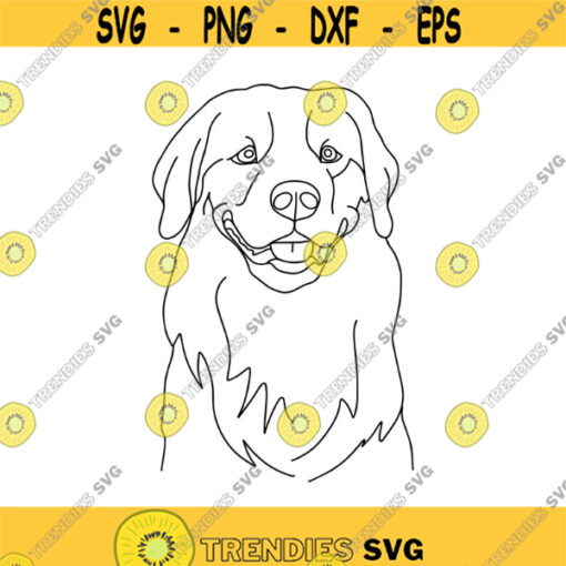 Golden Retriever Line Drawing Decal Files cut files for cricut svg png dxf Design 148