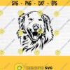 Golden Retriever SVG Goldie Pet Lover Svg Dog Lover Pet Paw Digital Download Portrait Cricut Clipart Pet Lover SvgDesign 845