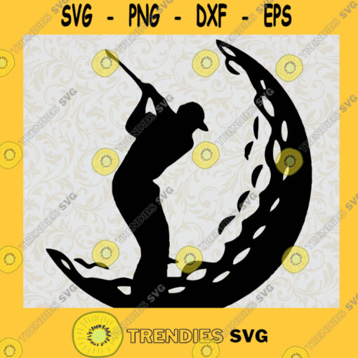 Golf Man Sport SVG Digital Files Cut Files For Cricut Instant Download Vector Download Print Files