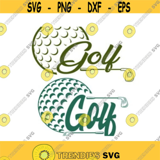 Golf logo Cuttable Design SVG PNG DXF eps Designs Cameo File Silhouette Design 147