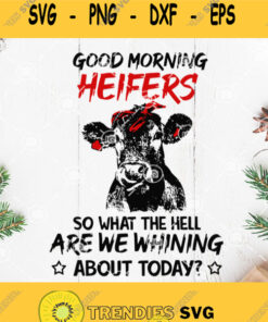 Good Morning Heifers So What The Hell Are We Whining About Today Svg Heifer Svg Cow Svg Farm Life Svg