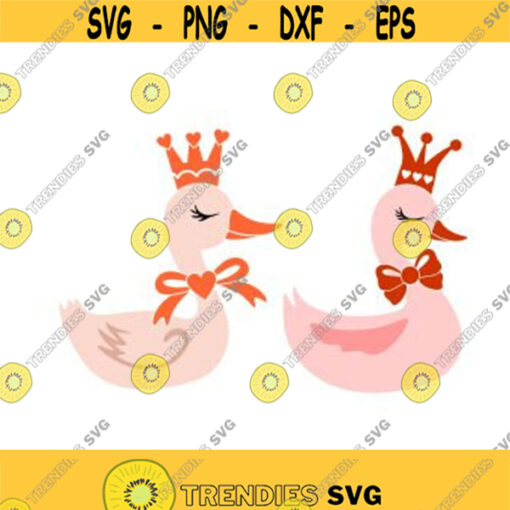 Goose Duck Crown King Vintage Cuttable Design SVG PNG DXF eps Designs Cameo File Silhouette Design 732