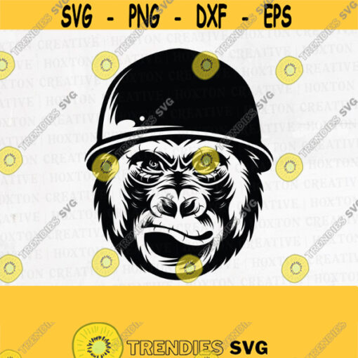 Gorilla Head Svg Monkey Head Svg Animal Head Svg Gorrilla Shirt Cutting FileDesign 281