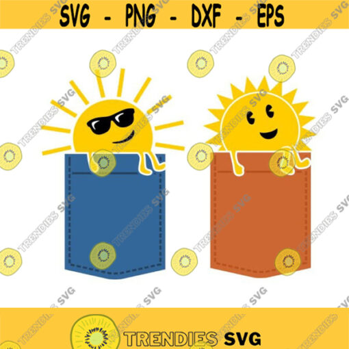 Got that sunshine in my pocket summer Sun Cuttable Design SVG PNG DXF eps Designs Cameo File Silhouette Design 2007