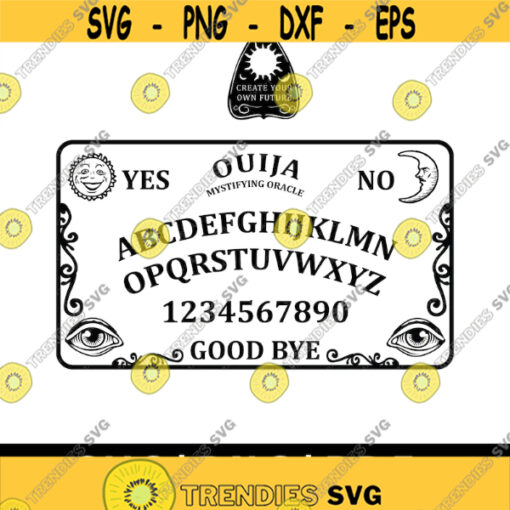 Gothic Ouija Board SVG PNG PDF Cricut Silhouette Cricut svg Ouija Game svg Ouija Spirit Board Design Spirit board svg Ouija Svg Design 1985