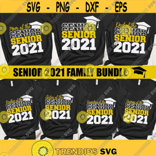 Graduation 2021 SVG Senior 2021 SVG Proud graduate family bundle Class of 2021 SVG