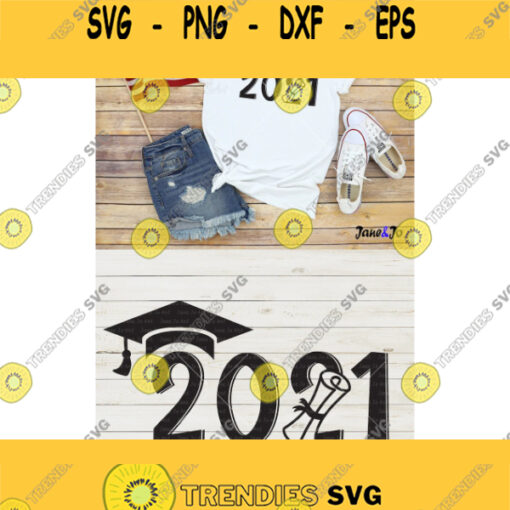 Graduation SVG Graduation Cap SVGGraduation 2021 Svg Cut fileSilhouette Class of 2021Graduate svg ClipartIron transfer on shirtSenior Design 345