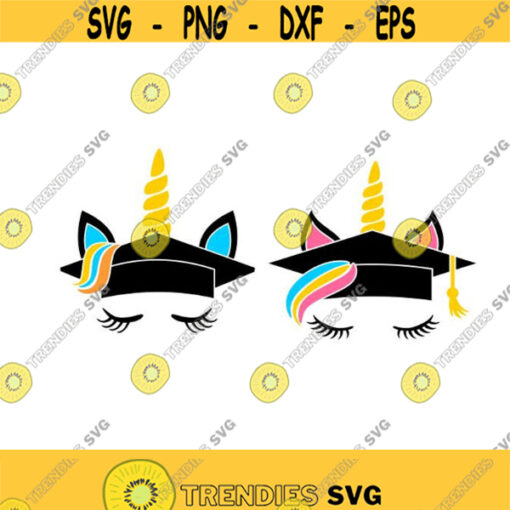 Graduation magical Unicorn School Cuttable Design SVG PNG DXF eps Designs Cameo File Silhouette Design 1185