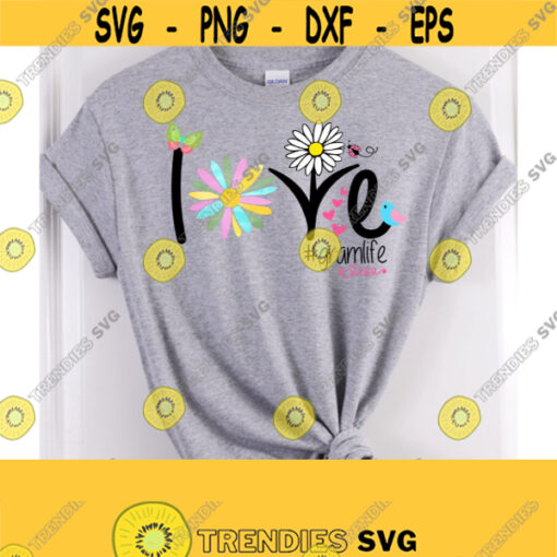 Gramlife Sublimation Design Gram PNG File Grandmother T Shirt Design Spring Grandmother Design Sublimation Design PNG JPEG