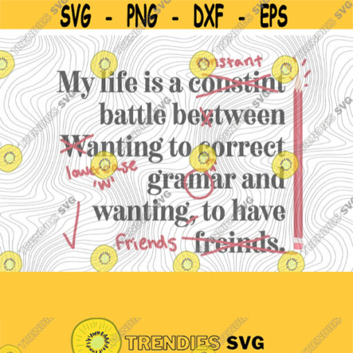 Grammar Friends SVG PNG Print Files Sublimation Cutting Files For Cricut Funny Grammar Get Lit Literary Humor English Grammar Puns Design 314