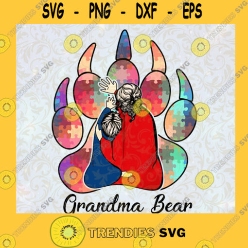 Grandma Bear Svg Family Bear Svg Best Nana Ever Svg Happy Mothers Day Svg