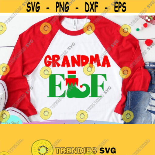 Grandma Elf Family Christmas SVG Family Christmas svg Elf Family svg Grandma svg Grandparents svg Elf Shirt svg funny Christmas svg Design 819