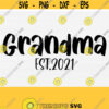 Grandma Est 2021 Svg Cut File Promoted To Grandma SvgNew Grandma SvgGrandma To Be Svg File Cricut and Silhouette CameoFuture Grandma Svg Design 881