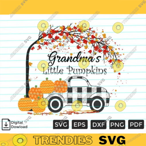 Grandmas Little Pumpkins SVG PNG Halloween SVG Horror svg Pumpkins svg Custom File Printable File for Cricut Silhouette