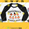 Grandmas Pumpkin Patch Svg Grandmother Halloween Shirt Svg Design with Grandkids Halloween Granny svg for Cricut Silhouette Iron on Png Design 370