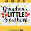 Grandmas Sweetheart Valentines Day I love my Granddaughter I Love My Grandson Grandmas Valentine Cut File SVG Printable Iron on Design 339