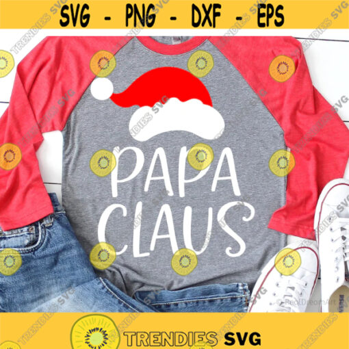 Grandpa Christmas Svg Grandpa Claus Svg Christmas Svg Santa Hat Christmas Shirt Svg Grandfather Svg Cut Files for Cricut Png