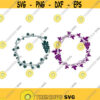 Grape Wine Monogram Frame Cuttable Design SVG PNG DXF eps Designs Cameo File Silhouette Design 59