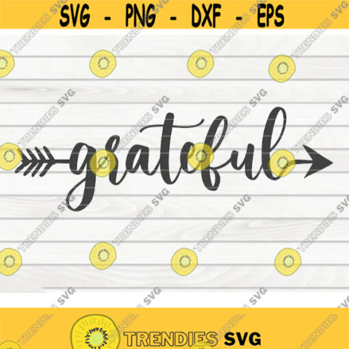 Grateful SVG Thanksgiving quote Cut File clipart printable vector commercial use instant download Design 359