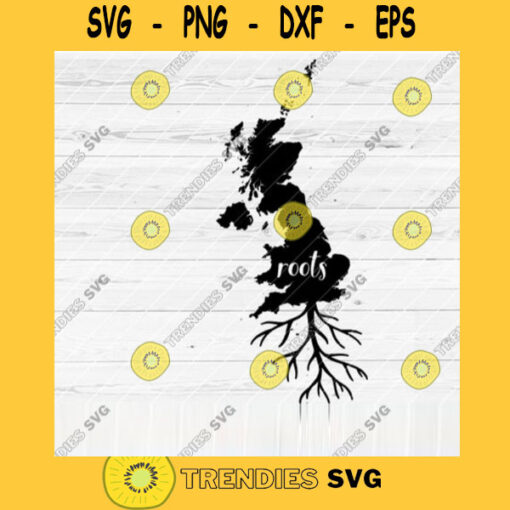 Great Britain Roots SVG Home Native Map Vector SVG Design for Cutting Machine Cut Files for Cricut Silhouette Png Pdf Eps Dxf SVG
