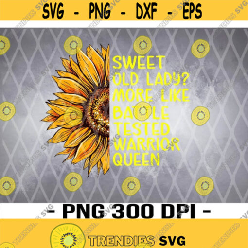 Great Sweet Old Lady More Like Battle Tested Warrior Queen png Design 228