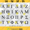 Greek Alphabet SVG Sorority Letters svg Greek Letters svg Sorority alphabet svg Fraternity letters svg Cut Files for Cricut Silhouette Design 170