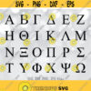 Greek alphabet SVG File Greek letters cut file Sorority alphabet svg file Fraternity letters svg Silhouette Cricut cutting file Vector Design 179