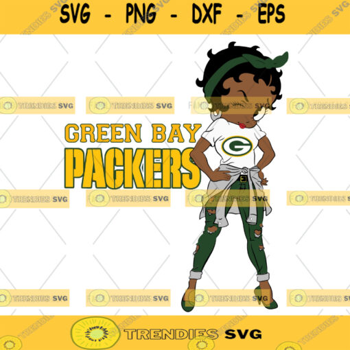 Green Bay Packers Black Girl Svg Girl NFL Svg Sport NFL Svg Black Girl Shirt Silhouette Svg Cutting Files Download Instant BaseBall Svg Football Svg HockeyTeam
