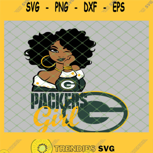 Green Bay Packers Girl SVG PNG DXF EPS 1