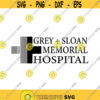 Grey Sloan Memorial Hospital Greys Anatomy Decal Files cut files for cricut svg png dxf Design 138