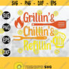 Grillin Chillin Refillin SVG Instant Digital Download Cut File Beer Man Fathers Day Dad Grilling svg png eps dxf file Design 13