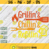 Grillin Chillin Refillin SVG Instant Digital Download Cut File Beer Man Fathers Day Dad Grilling svg png eps dxf file Design 54