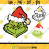 Grinch Face SVG PNG PDF Cricut Silhouette Cricut svg Silhouette svg Grinch Image Christmas Cut File Christmas svg Design 2001