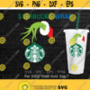 Grinch Starbucks Cup SVG Christmas Starbuck Cold Cup SVG DIY Venti Cup 24 Oz Instant Download Decal for Cricut Design 17
