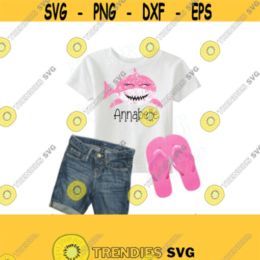 Grunge Girl Shark Svg Beach T Shirt Svg Girl T Shirt SVG Shark Tshirt SVG Cute Shark Svg Dxf EPS Ai Png Jpeg and Pdf Cutting Files