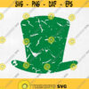 Grunge Leprechaun Hat SVG St. Patricks Day Girl Cut File Distressed Kids Design Womens Clip Art Decor dxf eps png Silhouette Cricut. Design 226