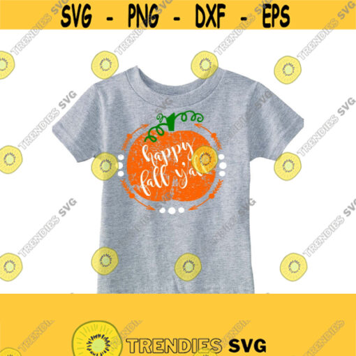 Grunge Pumpkin SVG Pumpkin SVG Fall SVG Happy Fall Svg Dxf Ai Eps Pdf Png Jpeg Instant Download