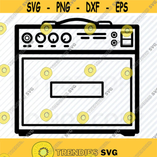 Guitar Amp Vector Images Guitar Amplifier SVG file for Silhouette Clipart Transfer SVG Image For Cricut Music Eps Amp Png Dxf Design 625